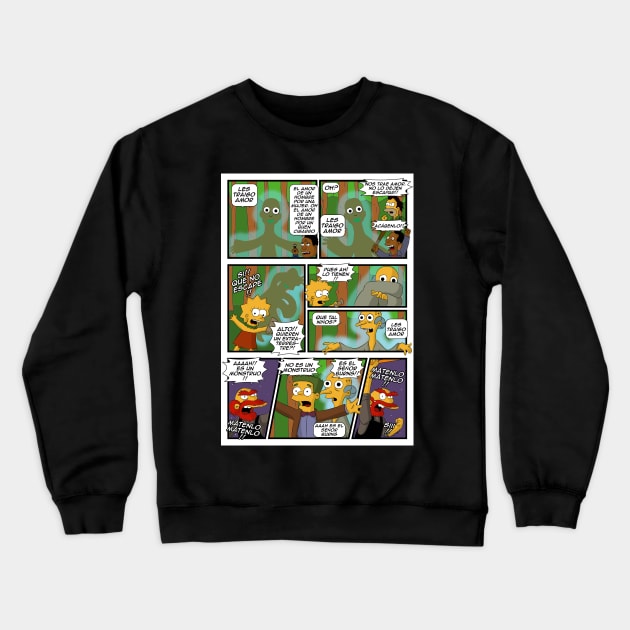 les traigo amor Crewneck Sweatshirt by Juanisimo